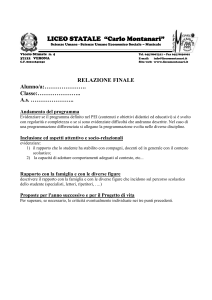 LICEO STATALE “Carlo Montanari” Scienze Umane