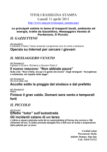 titoli rassegna stampa