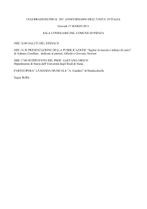 celebrazioni per il 150^ anniversario dell`unita` d`italia