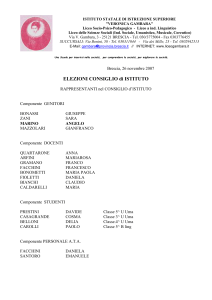 RAPPRESENTANTI nel CONSIGLIO d`ISTITUTO