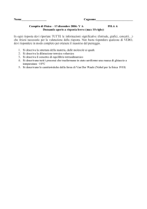 Possibili domande sulla termologia e termodinamica