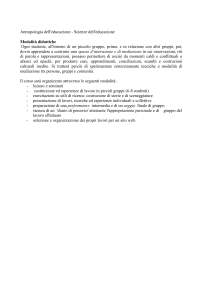 Antropologia dell`educazione
