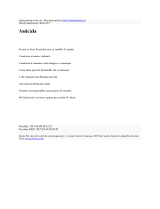 Amicizia : Noi siamo poesia : http://noisiamopoesia.it