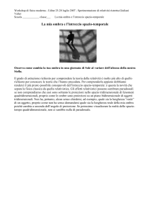 La mia ombra e l`intreccio spazio