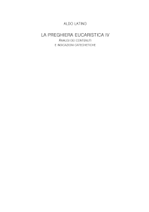 Analisi della Preghiera Eucaristica IV