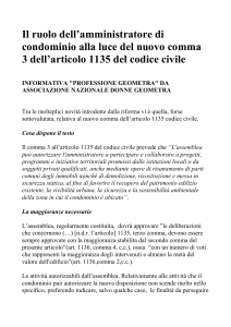 Il ruolo dell`amministratore di condominio alla luce del nuovo