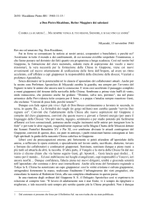 a Don Pietro Ricaldone, Rettor Maggiore dei salesiani