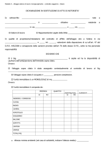 Modello E – Alloggio datore di lavoro ricongiungimento