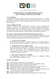 angiogenesi e anticorpi monoclonali meccanismo d`azione NEI