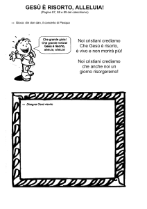 gesù è risorto, alleluia