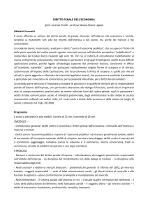 DIRITTO PENALE DELL`ECONOMIA