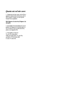 Quanta sete nel mio cuore - Parrocchia S. Andrea