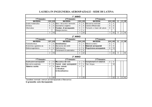 LAUREA IN INGEGNERIA AEROSPAZIALE