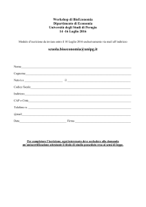 Convegno “Economia agraria e pianificazione economica territoriale