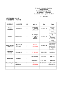 1^ Facoltà di Farmacia e Medicina