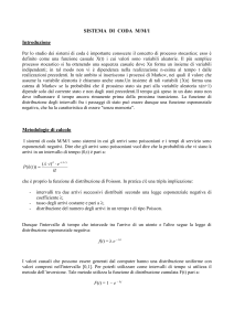 sistema di coda m/m/1