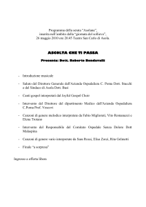 Programma della serata “Asolana”,
