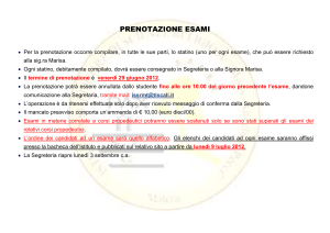 appelli esami