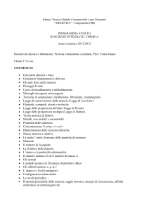 scienze integrate chimica 1A CAT