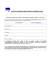 ASSOCIAZIONE INDUSTRIALE BRESCIANA Richiesta di acquisto