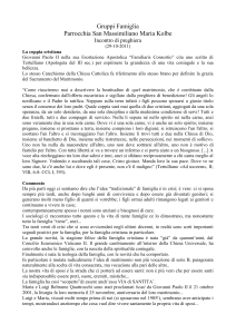 Accogliere il Signore che viene - Parrocchia San MASSIMILIAMO