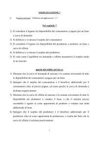 esercizi lezione 7