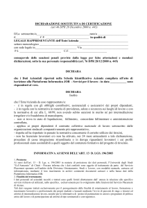 autocertificazione DGR154 old - Università degli Studi "G. d