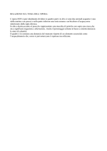 RELAZIONE SUL TEMA DELL`OPERA: L`opera H2O si può