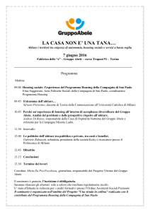 Programma Seminario Housing