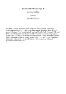 Note filosofiche all`antropologia di