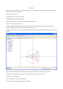 PROBLEMAScheda risolutiva con Geogebra