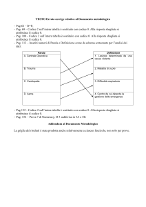 TESTO Errata corrige relativo al Documento metodologico