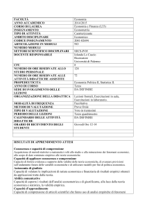 facoltà - UNIPA-Offerta Formativa