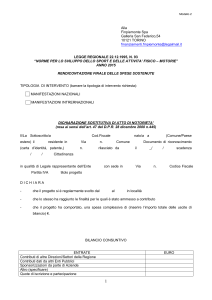 Modello 2 - Rendicontazione