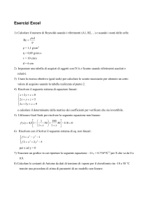 Esercizi Excel