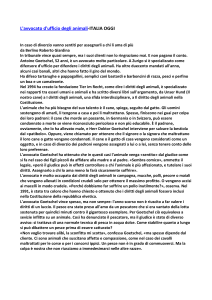 L`avvocato d`ufficio degli animali-ITALIA OGGI