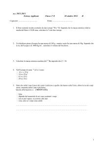 a.s. 2012-2013 Scienze Applicate Classe 2^E 30 ottobre 2012 B