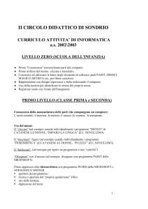 livello zero (scuola dell`infanzia)