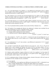 Esercizi potenziale elettrico