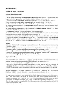 Teoria dei numeri