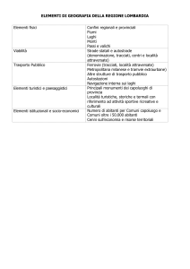 elementi di geografia della regione lombardia