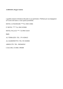 ti invio alcune notizie per gli alloggi che puoi inviare ai soci