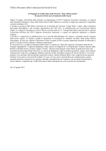 “Inno all`Eucarestia” - Il concerto di Jesi sarà