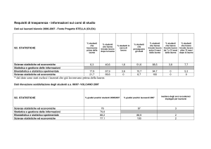 di SC. STATISTICHE