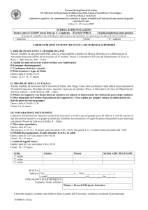 scheda di prenotazione - CIRD - Università degli Studi di Udine