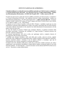 Calendario della prova scritta del concorso codice RIC 06