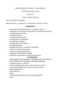 Latino 3G - Liceo Caccioppoli