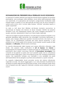 Dichiarazione Presidente Federlazio