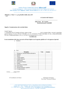 Allegato 3 non ammissione terza SIA