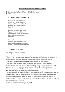 Preghiera finale mese degli incontrinovità!